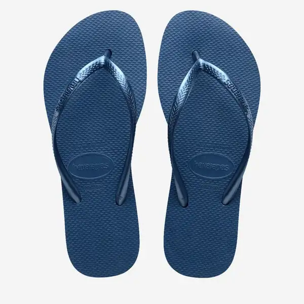 Havaianas Slim Plataforma Plana Azul