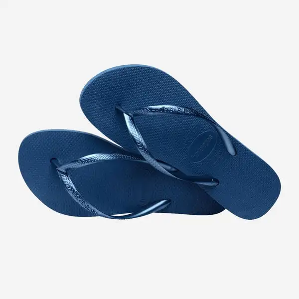 Havaianas Slim Plataforma Plana Azul - Imagen 3