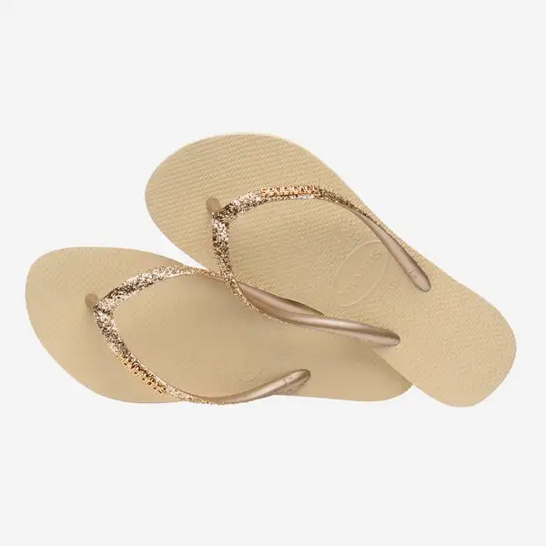 Havaianas Slim Glitter II Gold - Image 2
