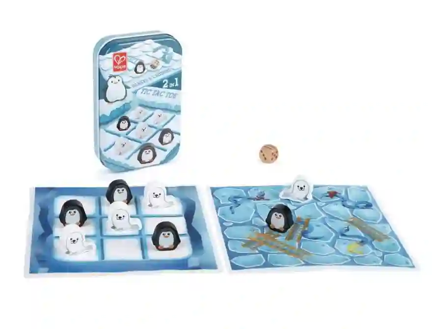 Juego 2 en 1: Tres en Raya-Serpientes y Escaleras