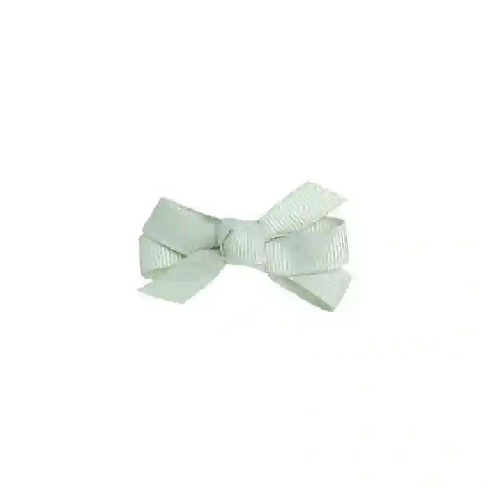 Bow with light gray duckbill clip