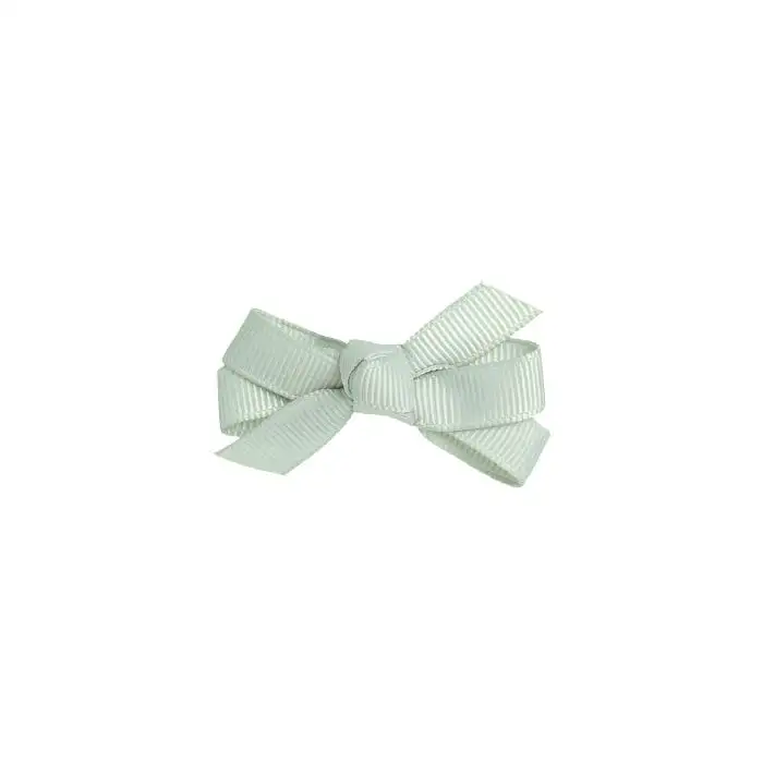 Bow with light gray duckbill clip