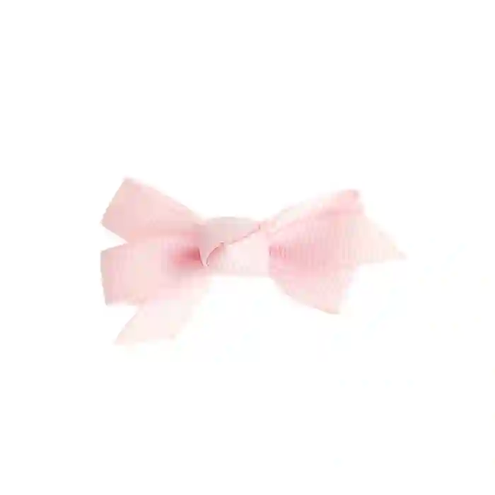Bow with pastel pink duckbill clip