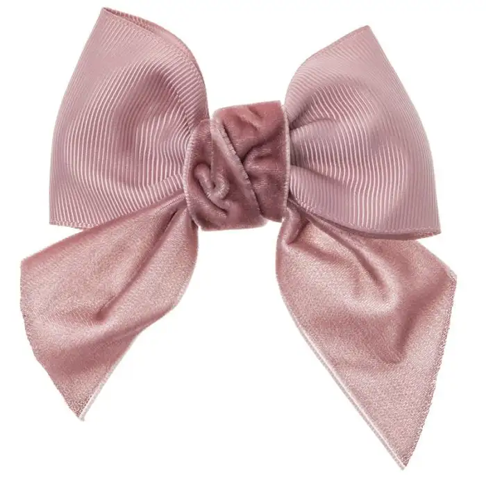 Lazo cinta de terciopelo Rosa
