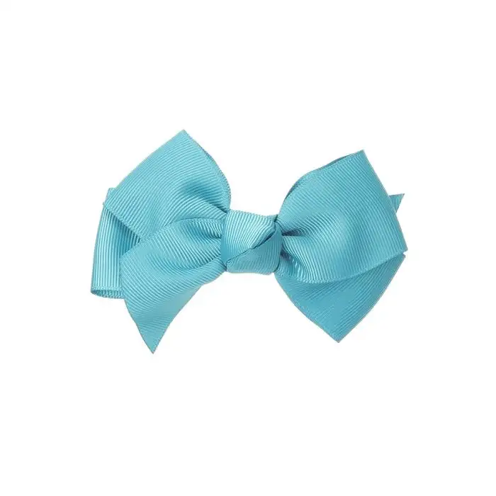 Large bow with Turquoise clip