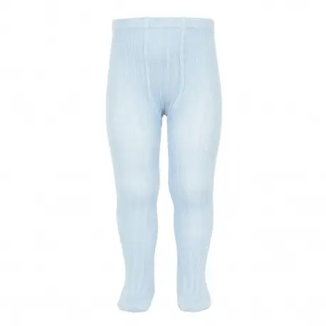 Leotardos canalé Azul Bebé