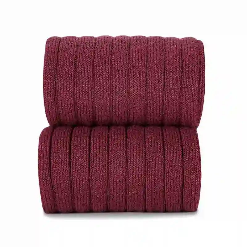 Burgundy ribbed tights