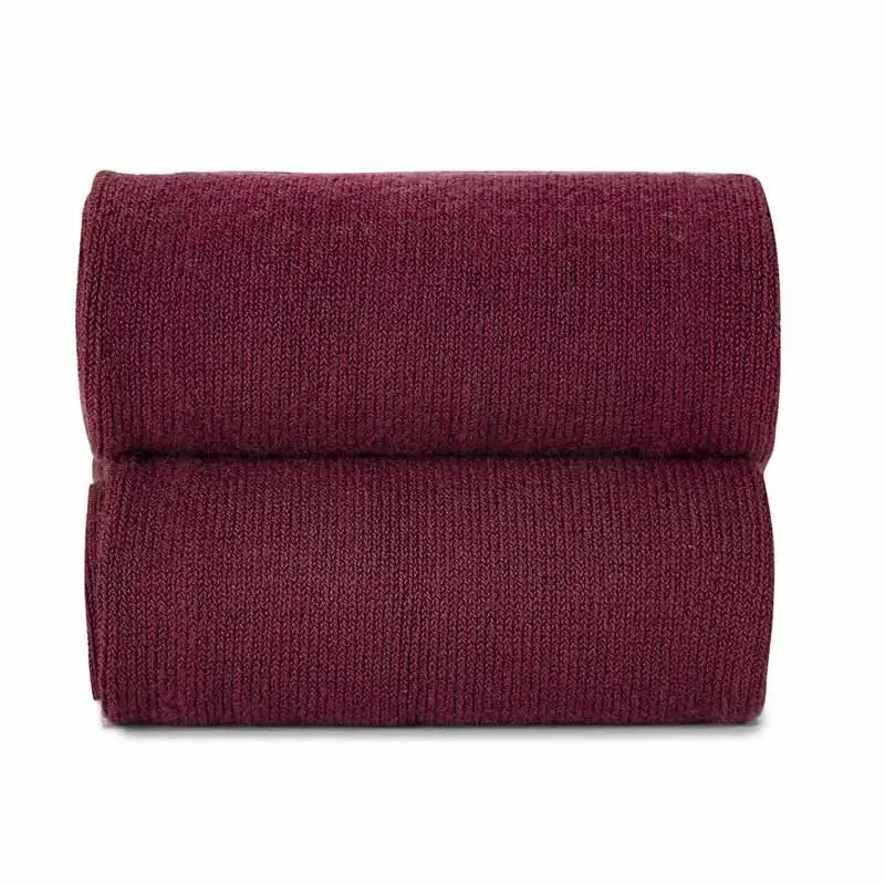 Garnet plain knit tights