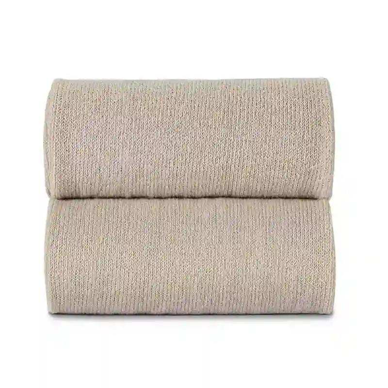 Linen plain knit tights
