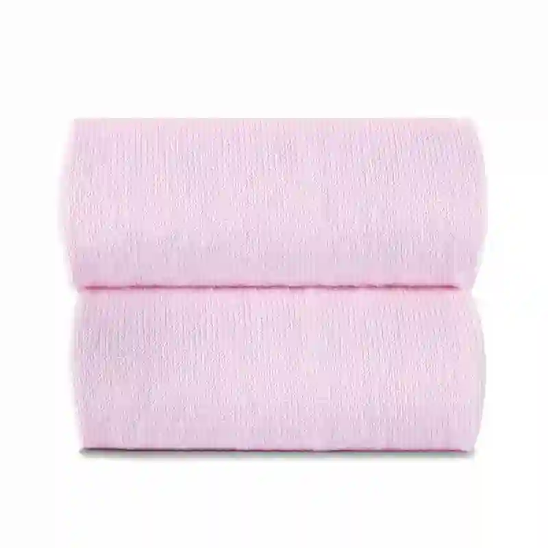 Baby Pink Plain Knit Tights