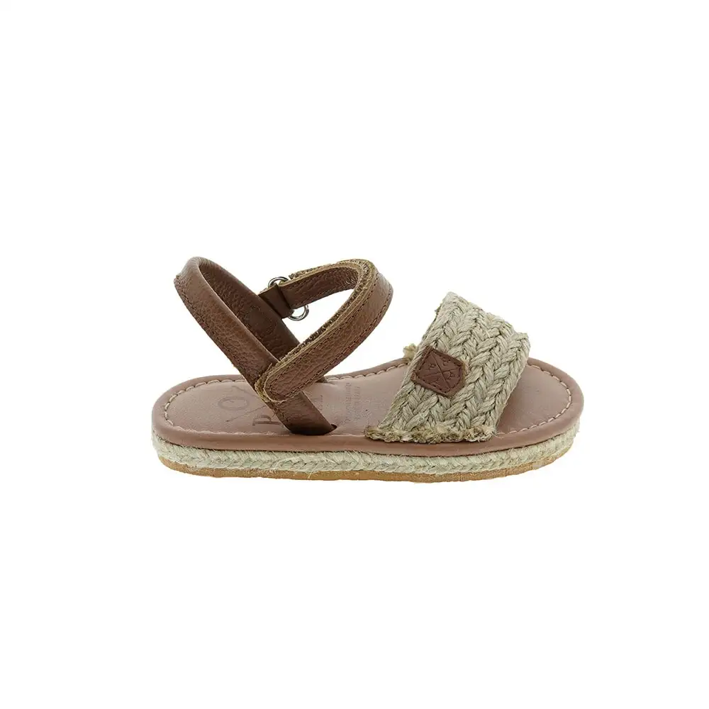 Menorquinas rafia velcro niña Popa Cometa Chiara