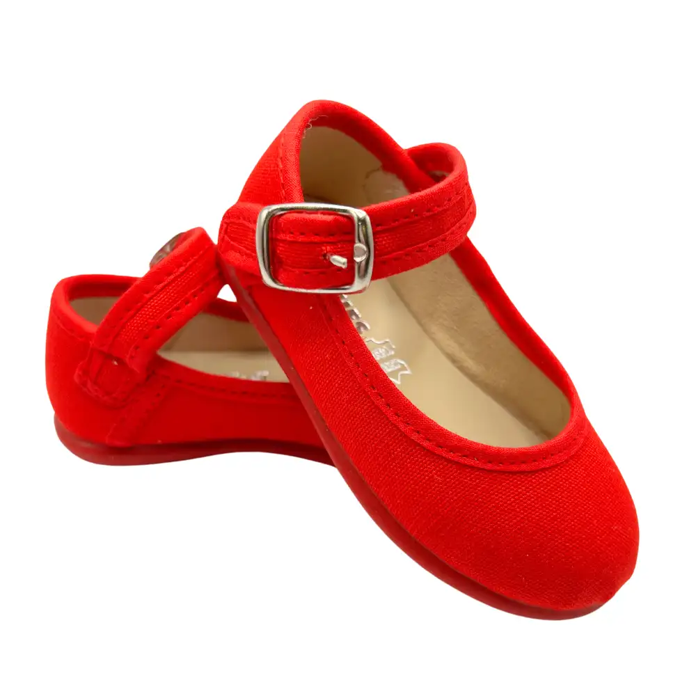 CHUCHES Mary Janes - Red - Image 3