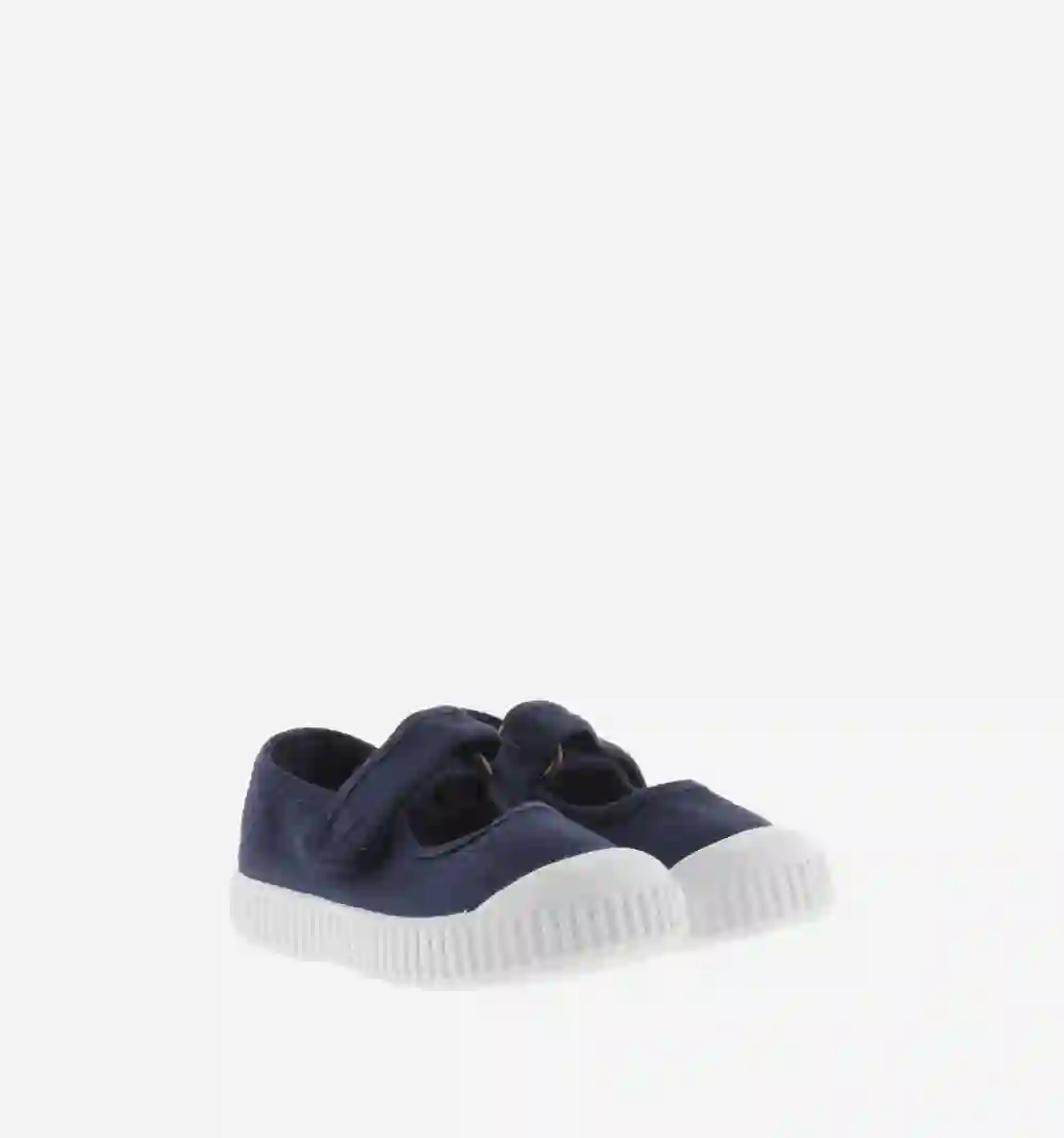 Merceditas Marine Blue Canvas
