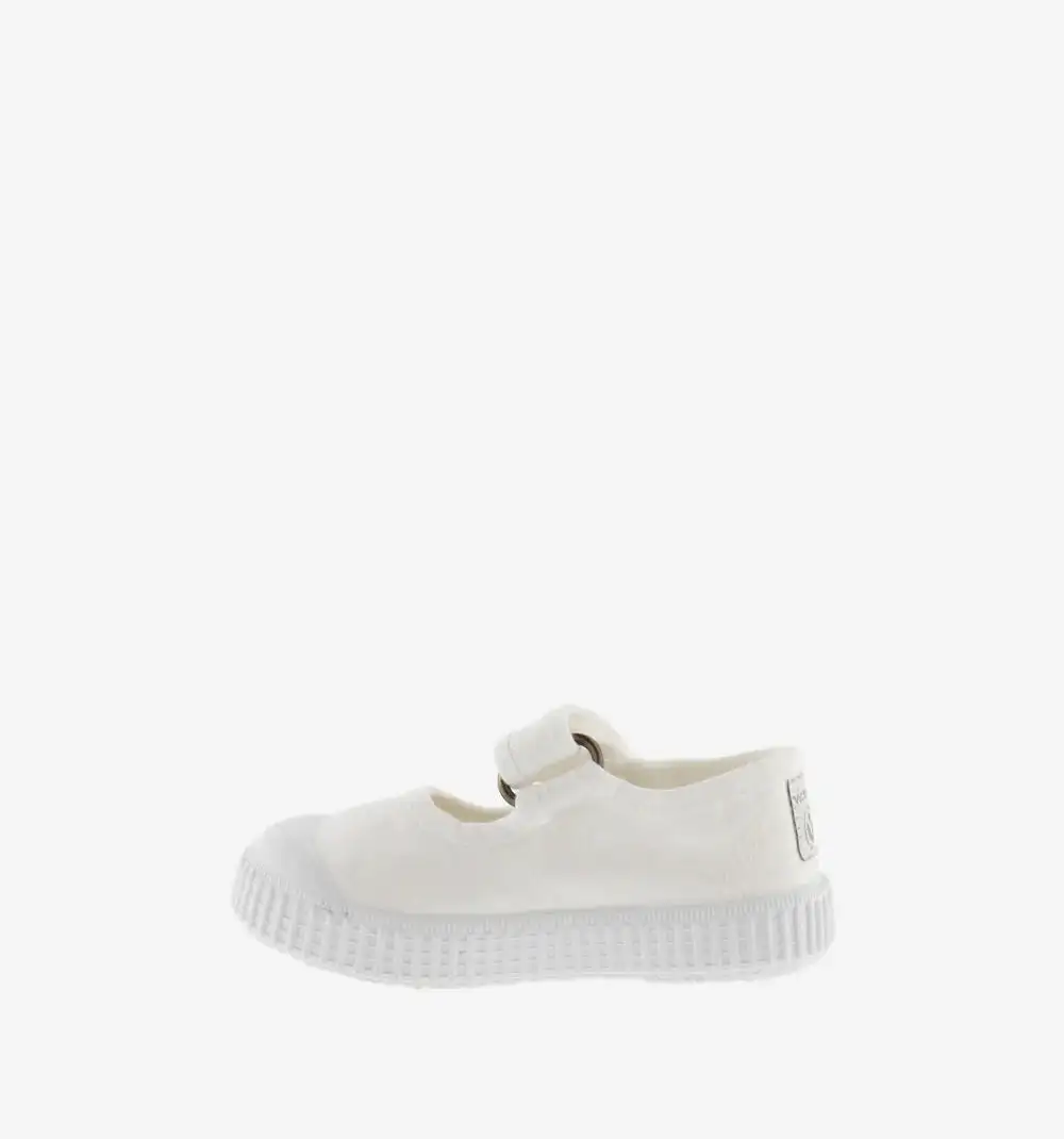 White Canvas Mary Janes - Image 3