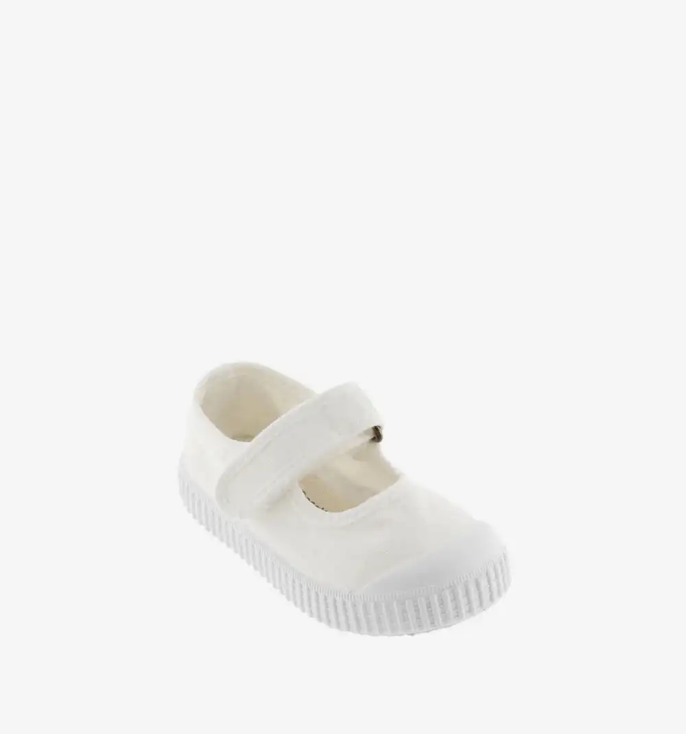 White Canvas Mary Janes - Image 4