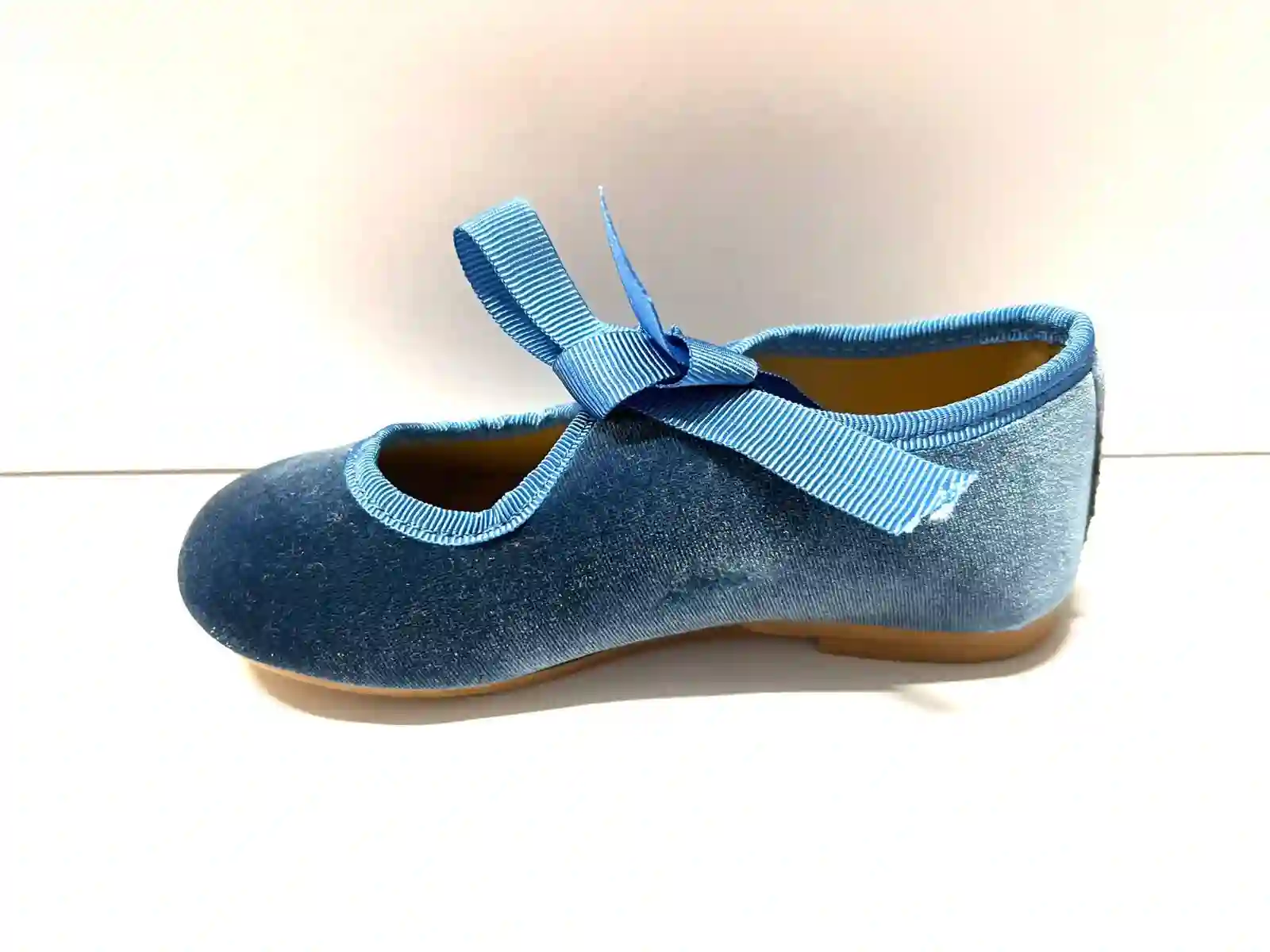 Merceditas terciopelo azul