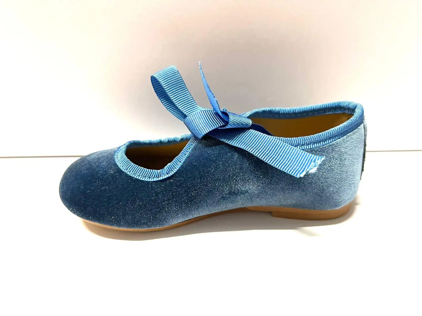 Merceditas terciopelo azul