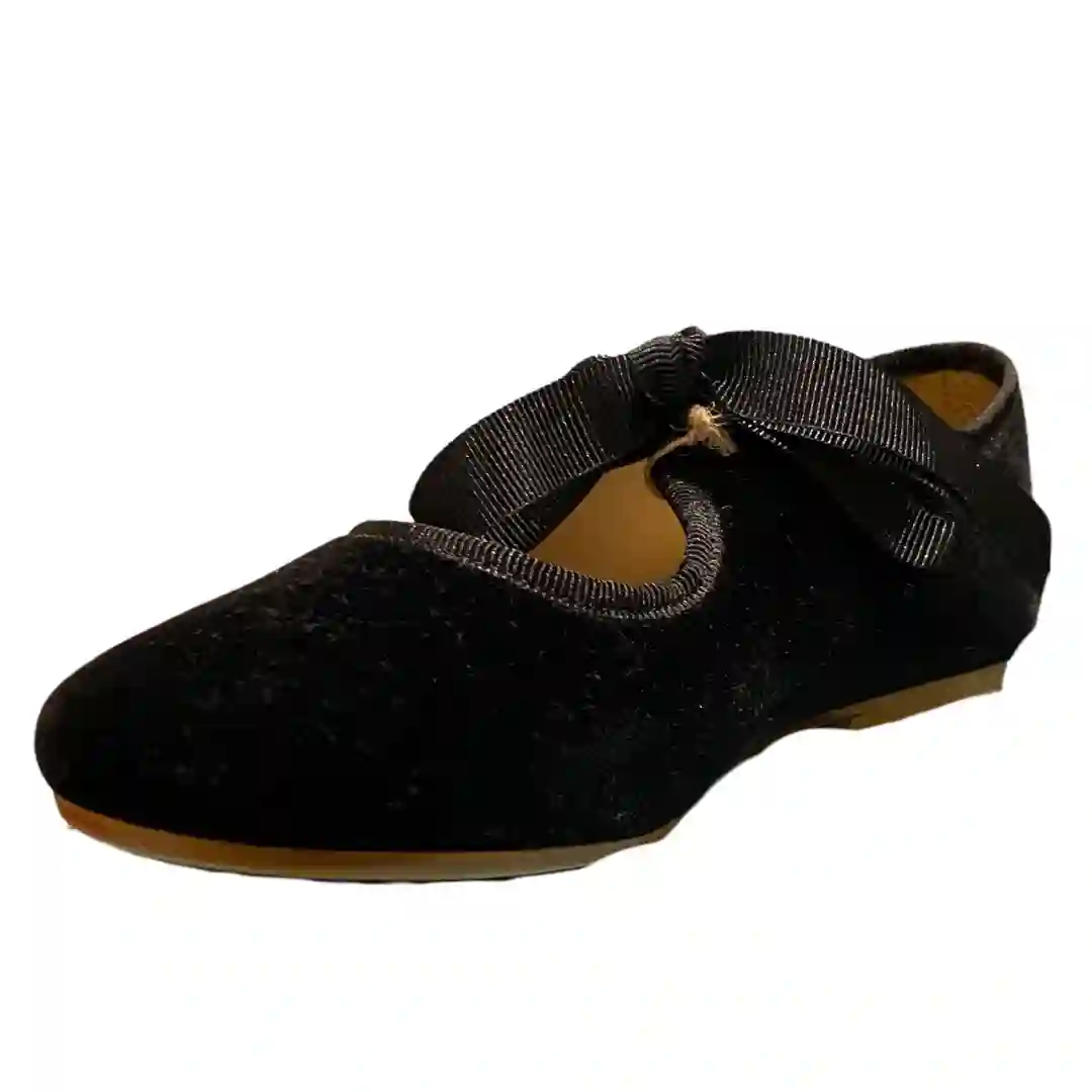 Black velvet Mary Janes