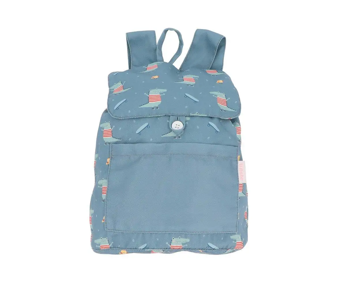 Small Croc Fabric Backpack