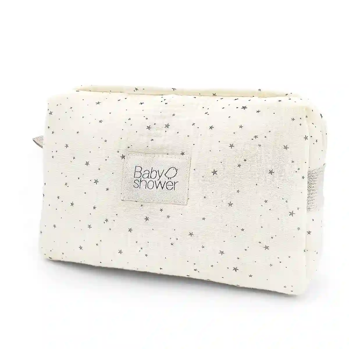 Beige toiletry bag with stars
