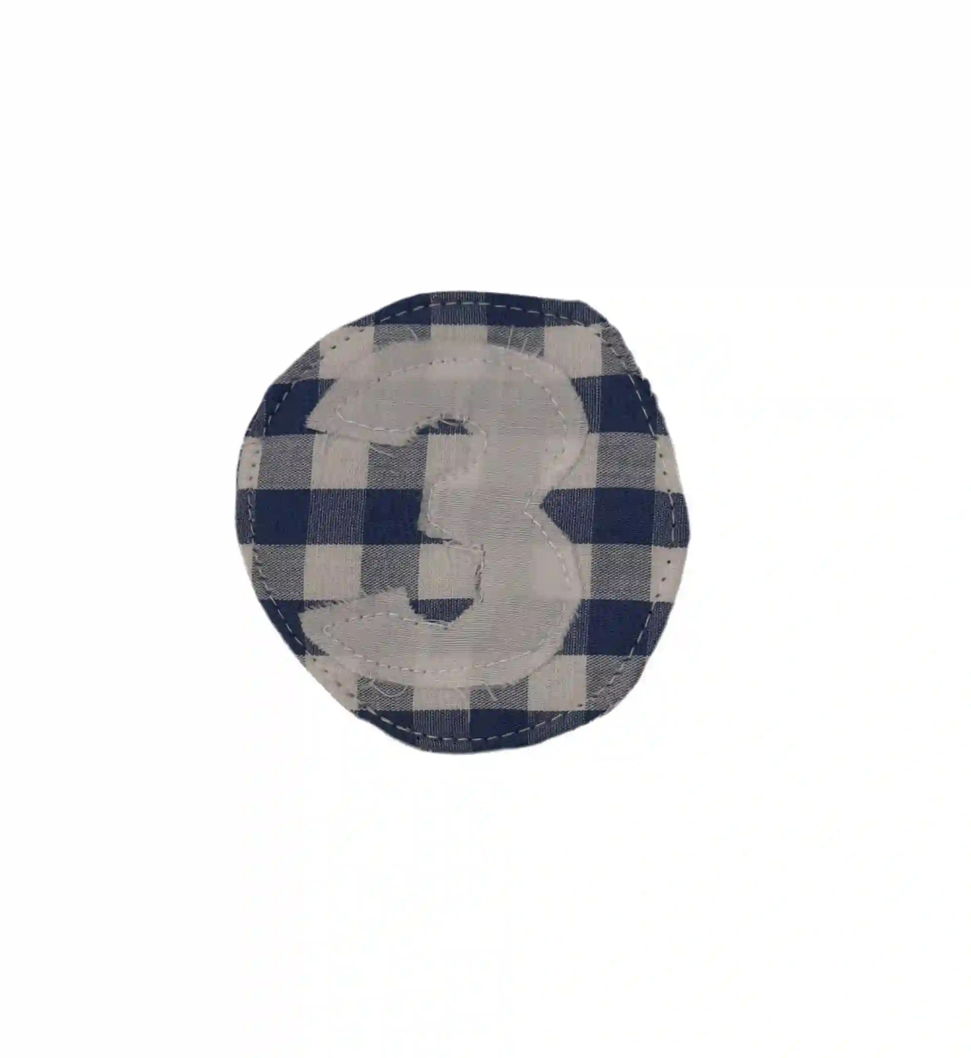 Crown number (Nº3) Vichy Blue