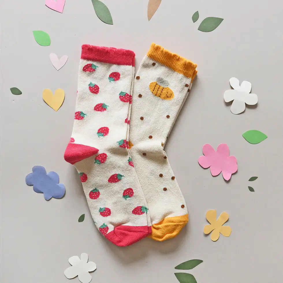 Bee and strawberry socks pack - Image 2