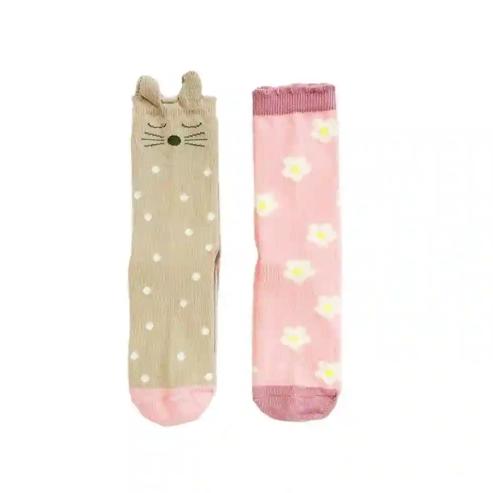 Rabbit and daisy socks pack
