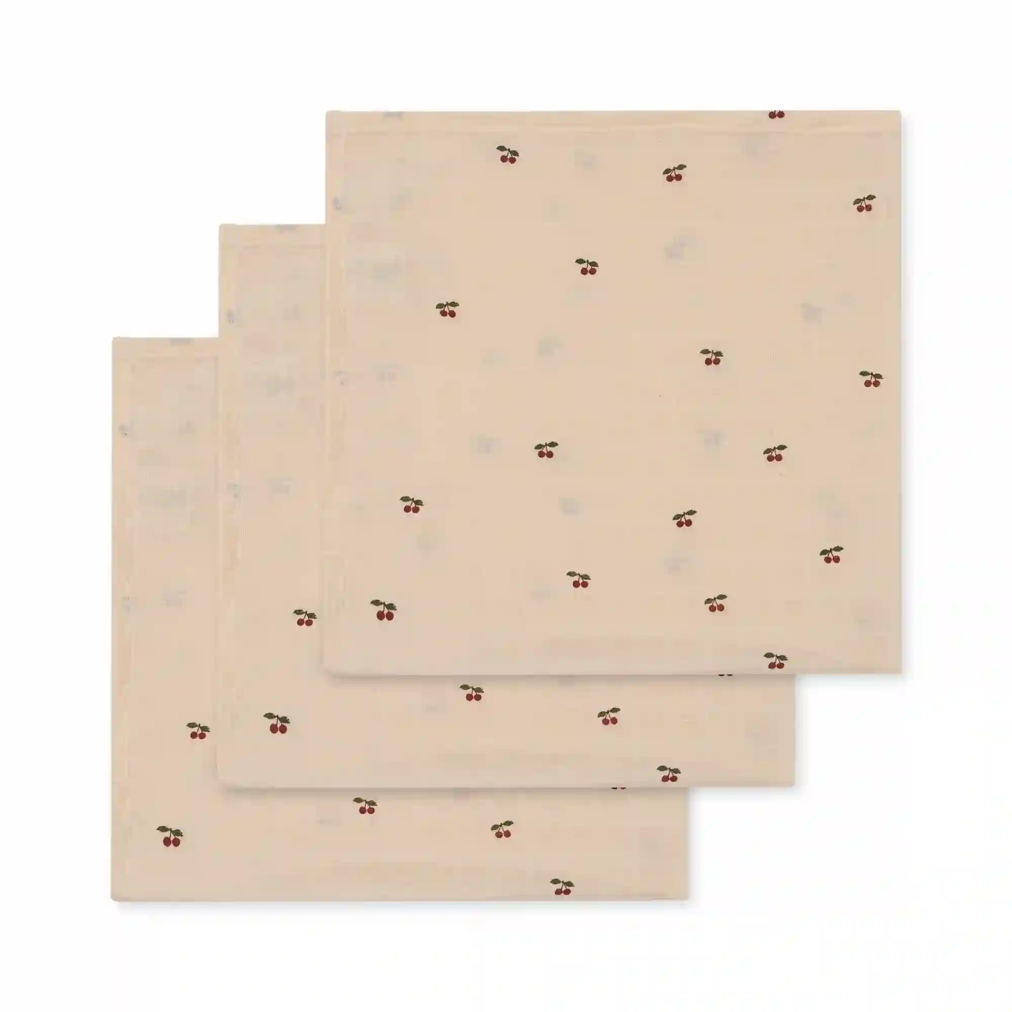 Pack of 3 cherry muslins