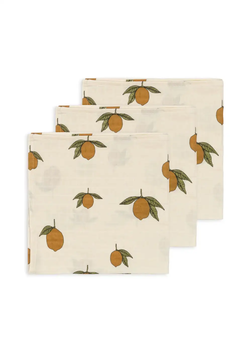 Pack of 3 Lemon muslins - Image 2