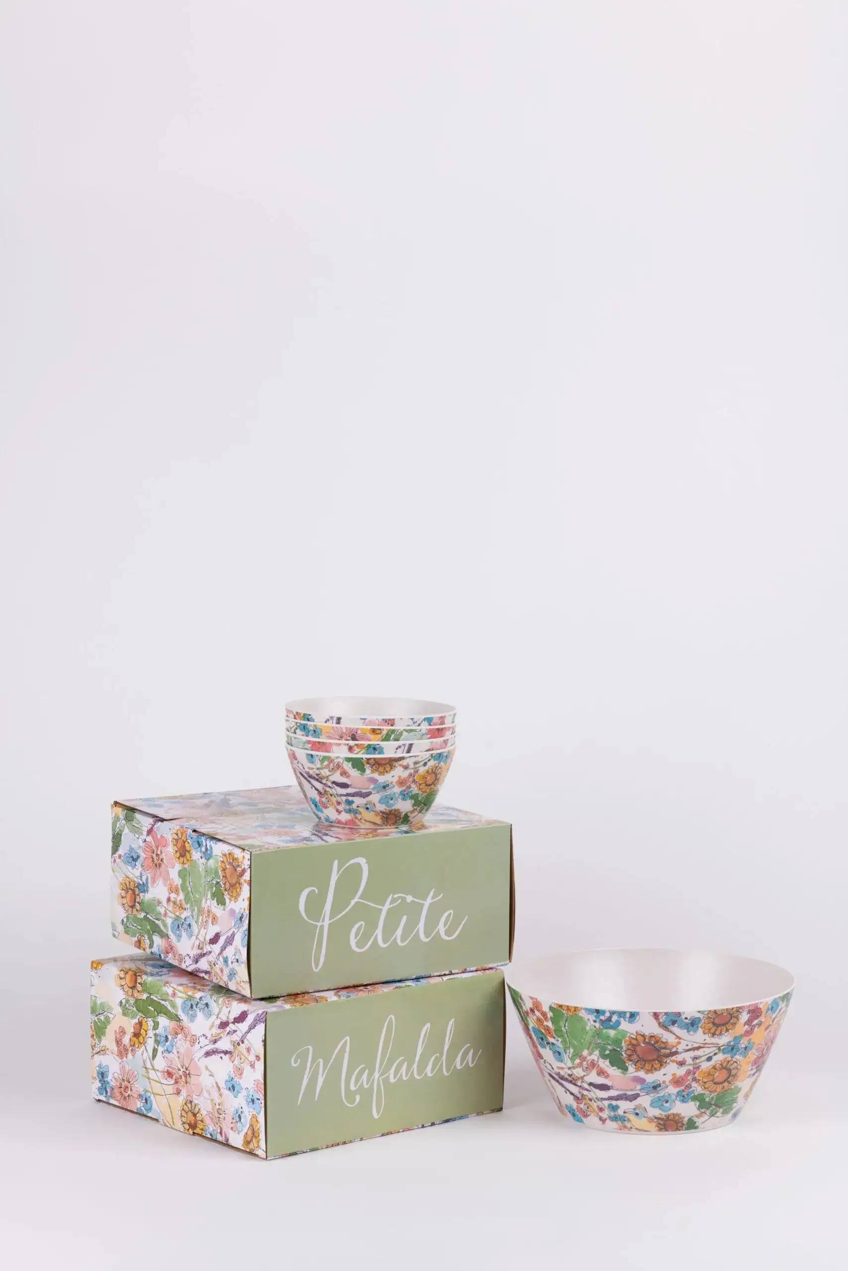 Pack Salad Bowl and 4 Flower Bowls by Petite Mafalda - Image 2