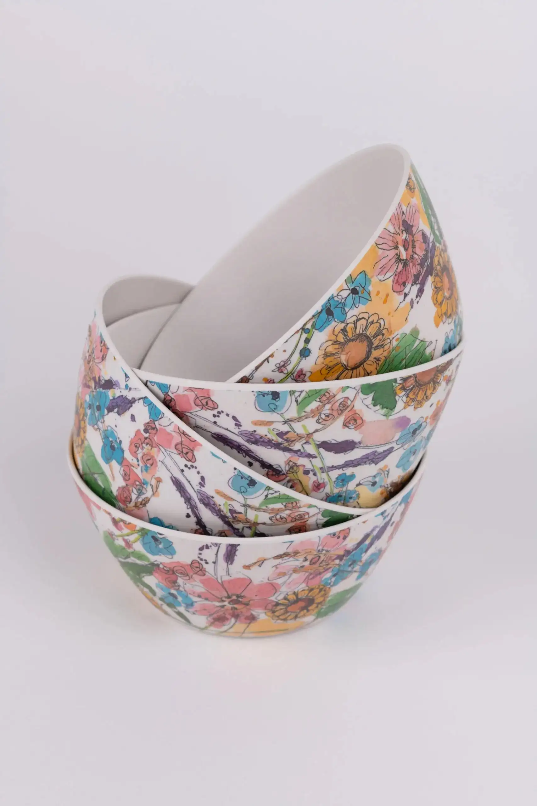 Pack Salad Bowl and 4 Flower Bowls by Petite Mafalda - Image 4