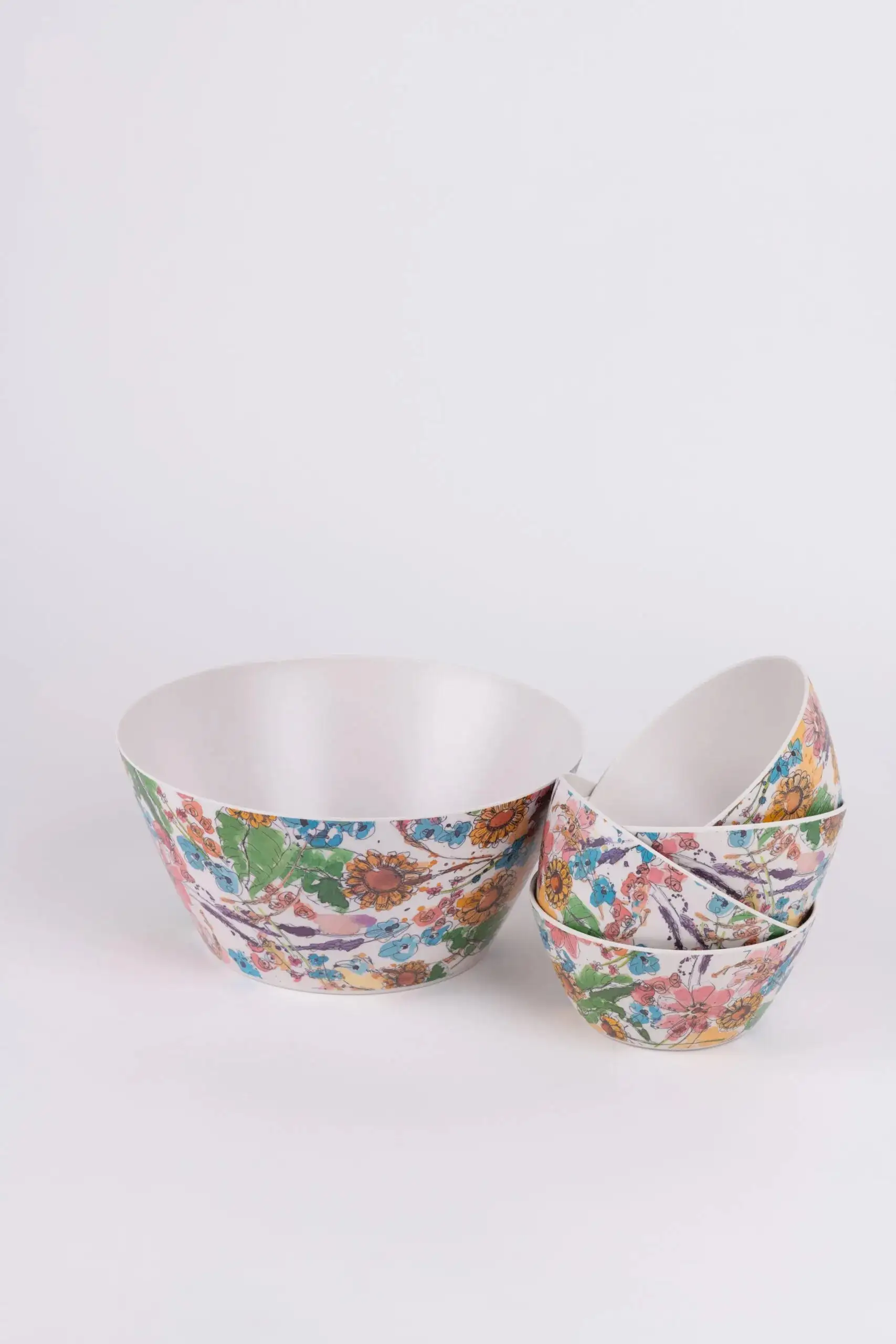 Pack Salad Bowl and 4 Flower Bowls by Petite Mafalda - Image 5