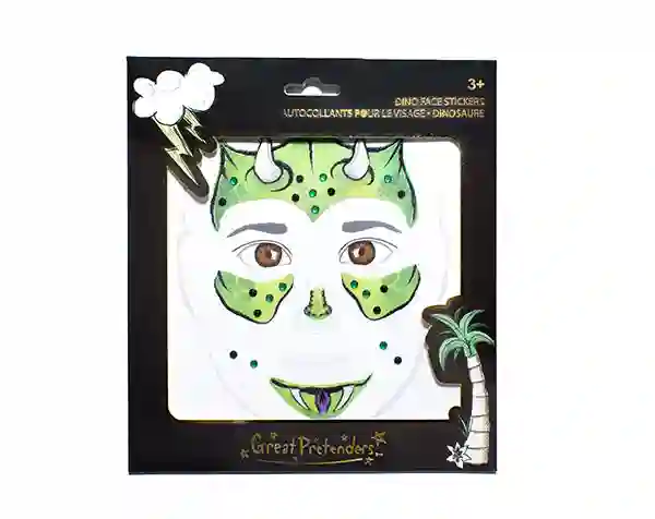 Dinosaur Face Stickers