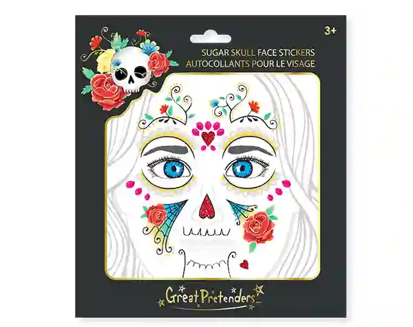 skull face stickers