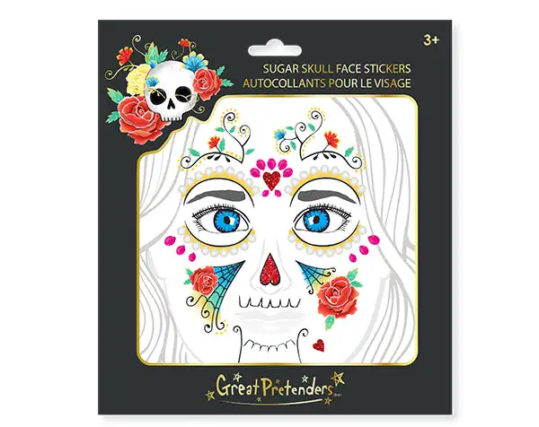 skull face stickers