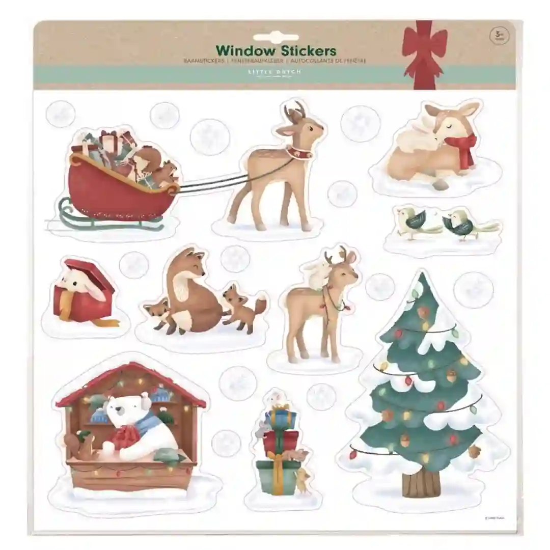 Christmas window stickers