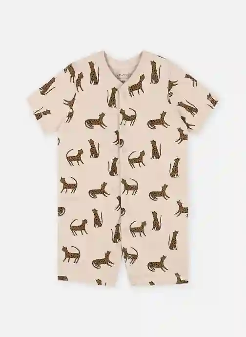 Leopard one-piece pajamas
