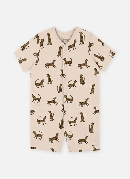 Leopard one-piece pajamas
