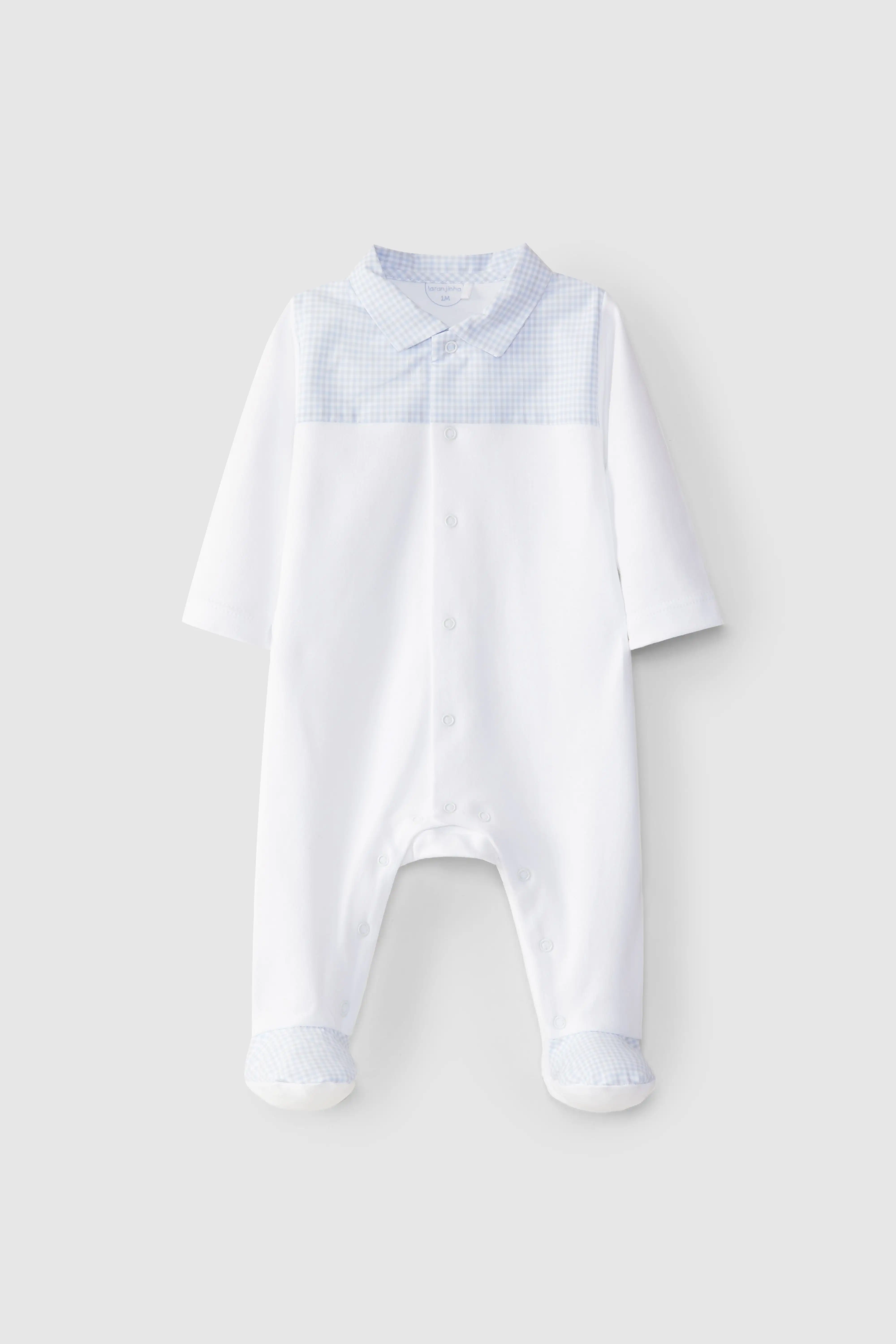 Pijama vichy azul