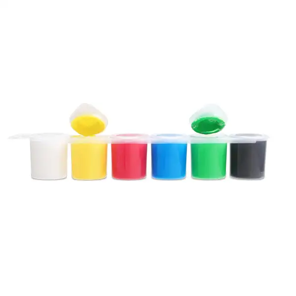 Acrylic fabric paint in a bottle, 6 colors. - Image 2