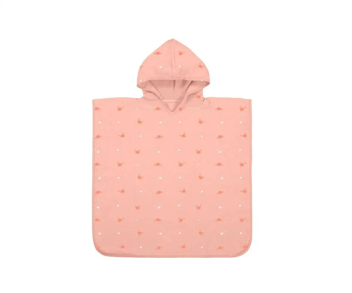 Poncho de Playa Crab Coral