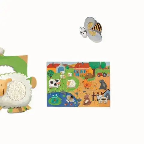 Puzzle Gigante Tactilofarm granja - Imagen 2