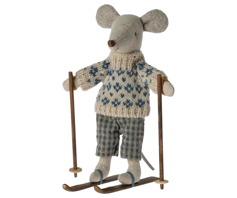 Winter mouse with ski set, Dad - Image 2