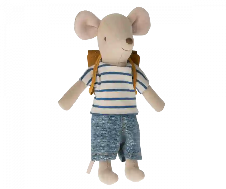 Tricycle mouse, big brother with bag