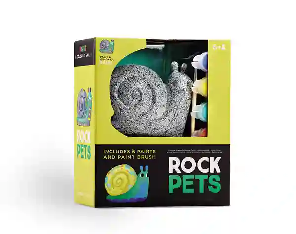 Caracol de mascotas de roca