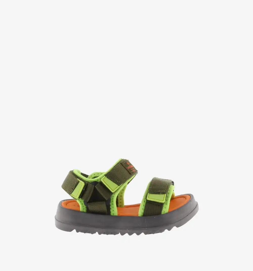 Nylon Kaki strappy sandals - Image 2