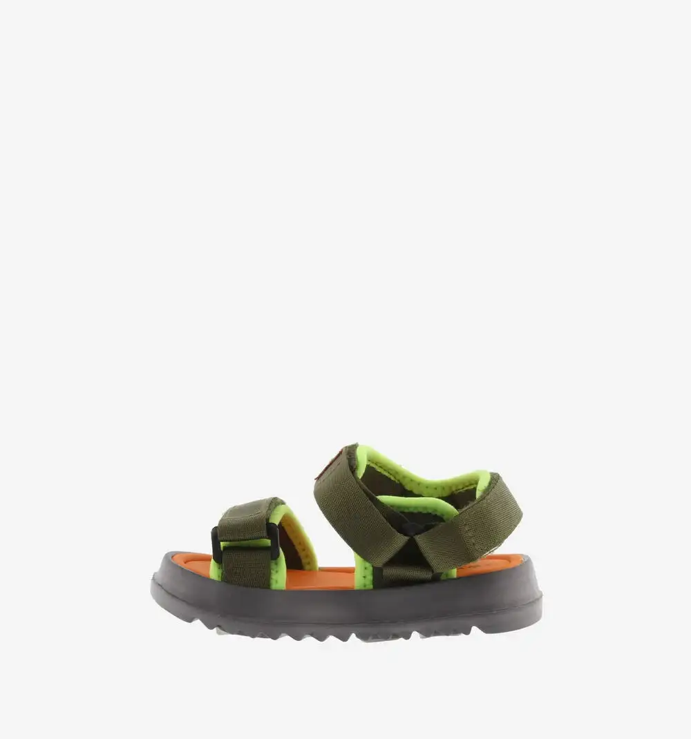 Nylon Kaki strappy sandals - Image 4