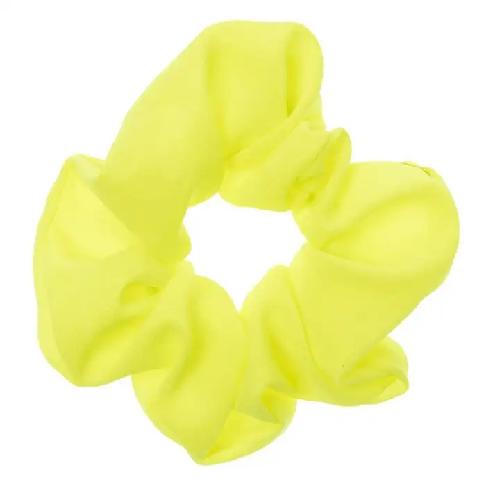 Scrunchie amarillo fosforito