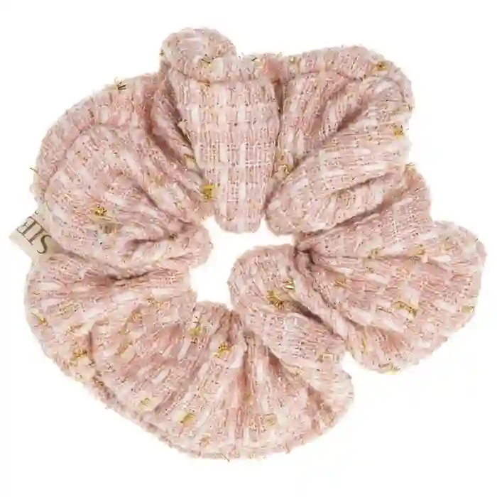 Pink Marbled Scrunchie
