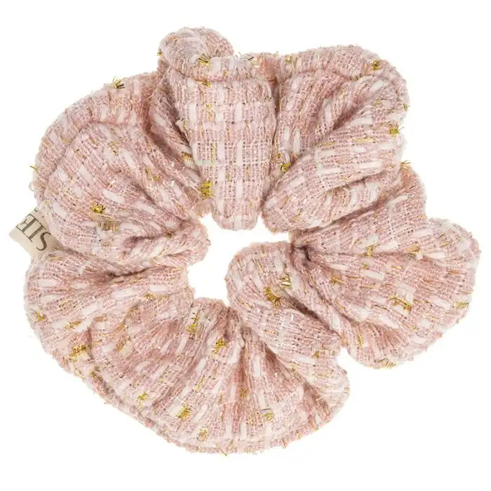 Pink Marbled Scrunchie